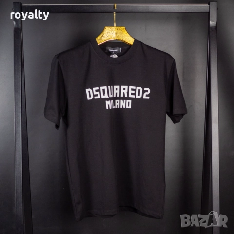DSQUARED2 Мъжка Черна Тениска , снимка 5 - Тениски - 52228294