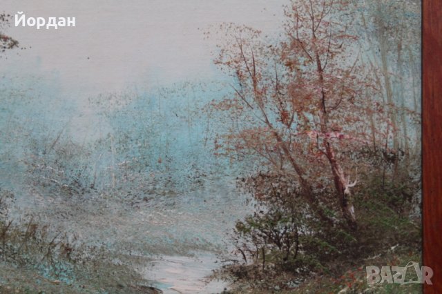 Картина масло върху шперплат, снимка 8 - Антикварни и старинни предмети - 43367117