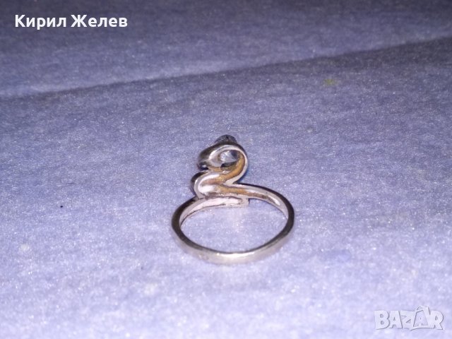 АВТОРСКИ СКЪПОЦЕНЕН СРЕБЪРЕН ПРЪСТЕН с ПЕЧАТ на БИЖУТЕРА и БРИЛЯНТНО ФАСЕТИРАН ИСКРЯЩ ЦИРКОН 36127, снимка 7 - Пръстени - 39460710