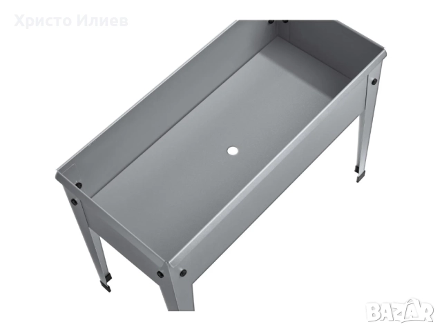 Метална саксия Цветарник Кашпа Parkside Сива PARKSIDE, снимка 6 - Саксии и кашпи - 51756259