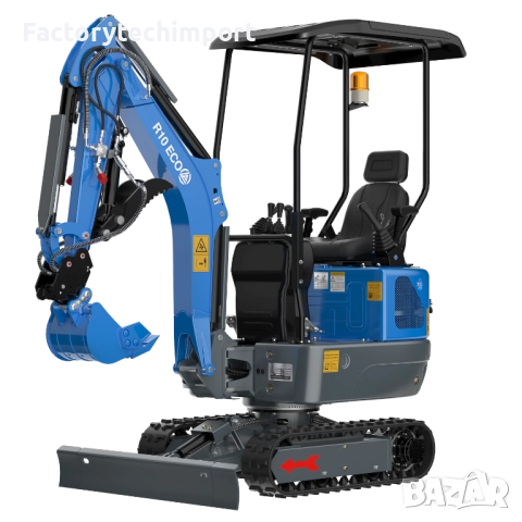 Мини багер RIPPA R10 ECO / 1 тон / Кубота двигател, снимка 7 - Индустриална техника - 52719529