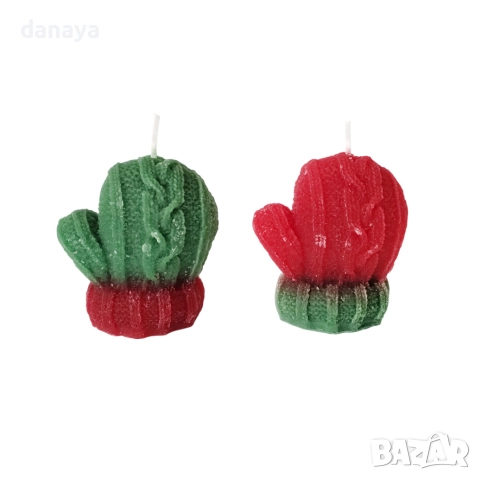 6232 Коледна ароматизирана свещ Ръкавичка, снимка 6 - Декорация за дома - 52121834