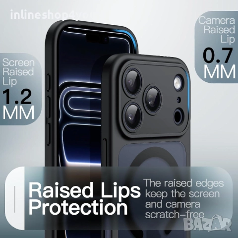 Матов MAGSAFE Кейс за Apple iPhone 17 Pro / Max, снимка 8 - Калъфи, кейсове - 52554217