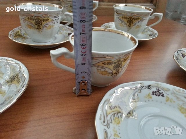 Стар български порцелан чаши за кафе Изида, снимка 3 - Антикварни и старинни предмети - 33350805
