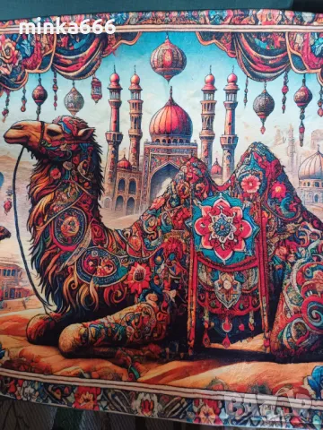 Ориенталско плюшено килимче.