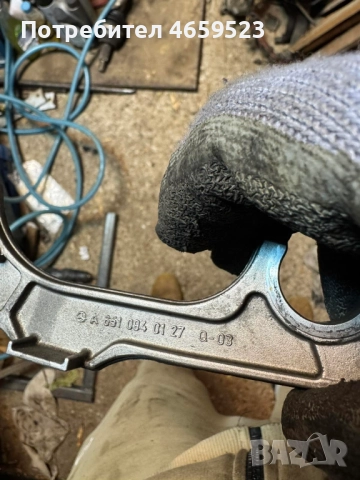 Планка за двигател на Мерцедес Mercedes 2.2Cdi само за 10лв. а6510940127, снимка 5 - Части - 52544084