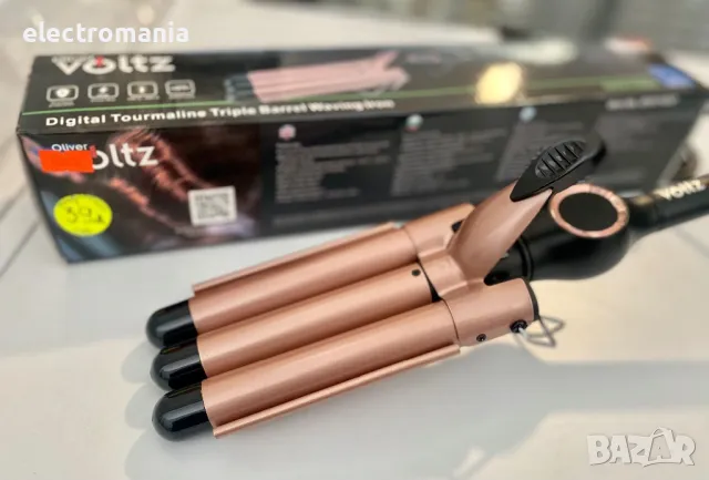 ретро преса ,Voltz’ OV51102D турмалин и керамика, снимка 6 - Преси за коса - 47503350