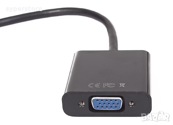Преходник от HDMI към VGA DigitalOne SP00071 Адаптер HDMI към VGA Adapter HDMI to VGA, снимка 4 - Кабели и адаптери - 23173558