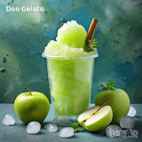 Суха смес за скрежина ЗЕЛЕНА ЯБЪЛКА * Скрежина на прах ЗЕЛЕНА ЯБЪЛКА * (1000г / 6 L Вода), снимка 4 - Други - 33489589