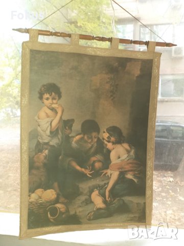 Деца играят на барбут - Картина на плат щампа репродукция, снимка 7 - Антикварни и старинни предмети - 42977458