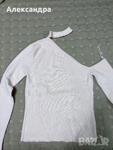 Дамска блуза с паднало рамо, снимка 1 - Блузи с дълъг ръкав и пуловери - 39050253
