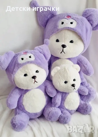 Голяма плюшена играчка Kuromi, Пикачу, плюшено Мече, 70см