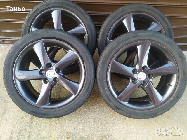 Лети джанти 17" 5х114.3, снимка 5 - Гуми и джанти - 52878090