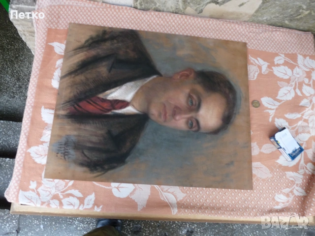 Стара картина  1946 г   58 / 48 см, снимка 9 - Антикварни и старинни предмети - 53397570