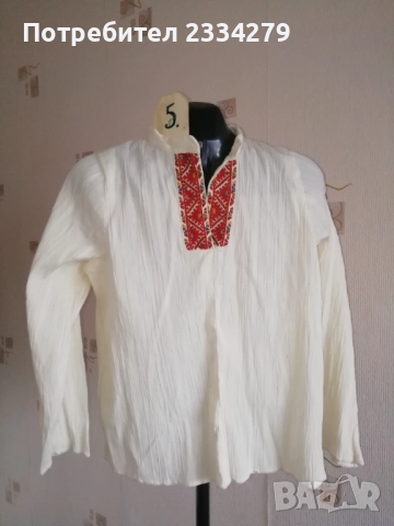 Стари фолклорни ризи бродирани, допълнение към носия. , снимка 11 - Антикварни и старинни предмети - 52793625