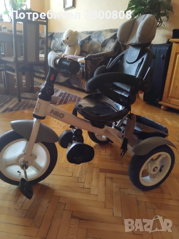 Детска запазена триколка,със свалящ сенник и управляваща дръжка., снимка 7 - Детски велосипеди, триколки и коли - 52431439