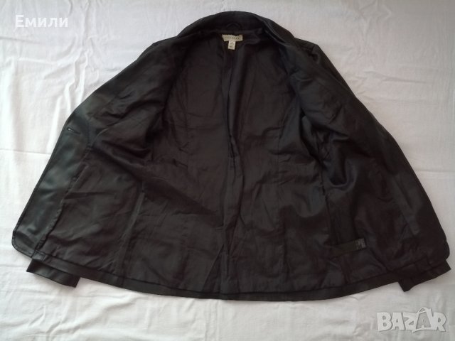 Topshop дамско кожено яке - блейзър в черен цвят р-р S (EU 36), снимка 14 - Якета - 43493473