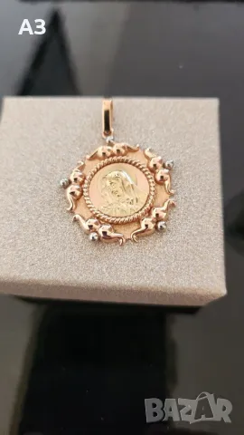 Девата от 18 карата бяло и жълто злато, снимка 2 - Колиета, медальони, синджири - 48435677