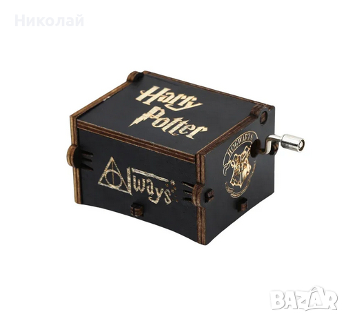 Дървена музикална кутия Хари Потър , Хогуортс Hary Potter Грифиндор, снимка 1 - Декорация за дома - 44843813