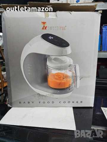 Многофункционален уред за приготвяне на здравословна бебешка храна 7 в 1 Sweety Fox, Без BPA, снимка 10 - Прибори, съдове, шишета и биберони - 53389397