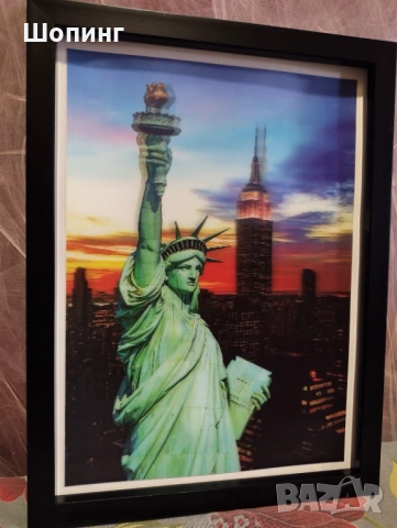 3D картина (30/40см) Статуята на Свободата