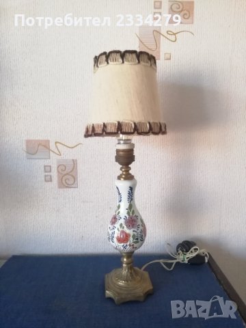 Порцеланови настолни лампи стари,изработка в Италия , снимка 10 - Настолни лампи - 41856637