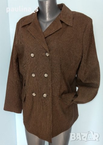 Два броя / Винтидж / Двуредно сако / кафяво и пепит / Германия , снимка 4 - Сака - 15785051