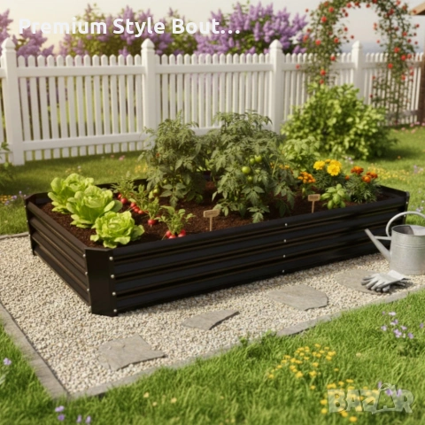 Леха за зеленчуци и цветя - елегантно решение за всяка градина - антрацит