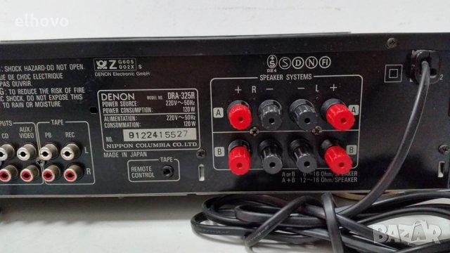 Ресивър Denon DRA-325R -, снимка 6 - Ресийвъри, усилватели, смесителни пултове - 28307645
