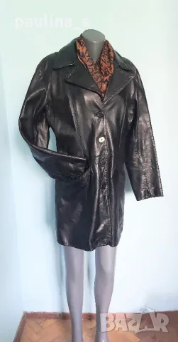 Два броя / Vintage / Винтидж дълго яке / манто от естествена кожа , снимка 13 - Якета - 48508511