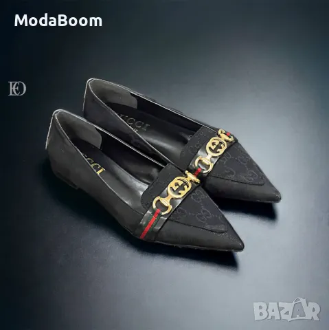 Gucci елегантни дамски обувки Два цвята , снимка 2 - Дамски елегантни обувки - 48835318