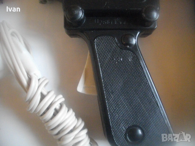 Нов български Соц старо качество индукционен поялник ПИР-2 в оригиналната си кутия 80 вата 1976г, снимка 10 - Други инструменти - 53308352