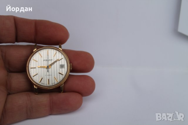 СССР ''Полет'' 17 камъка позлатен, снимка 8 - Антикварни и старинни предмети - 39286473