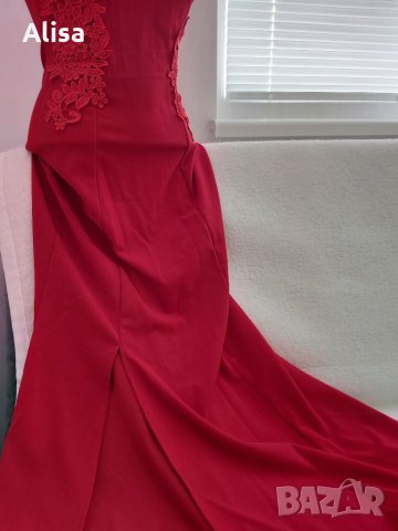Официална червена рокля, снимка 5 - Рокли - 33191897