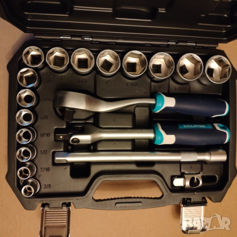 ECLIPSE  гидория гедоре 1/2 drive 24части качествени вложки камъни комплект, снимка 3 - Гедорета - 52914875