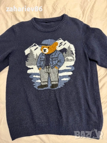 Мъжки пуловер с мече, снимка 3 - Пуловери - 53446272