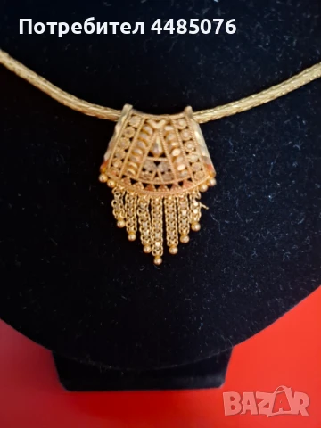 ЗЛАТЕН ДАМСКИ КОМПЛЕКТ 22К. , снимка 3 - Бижутерийни комплекти - 51029219