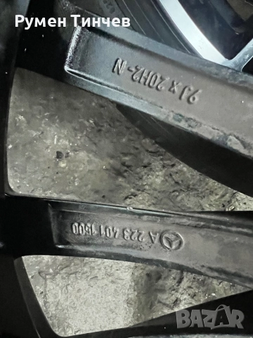 Оригинален и джанти за Мерцедес 20 ки, снимка 9 - Гуми и джанти - 51686335