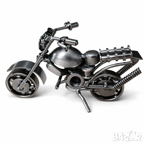 Декоративна метална фигурка мотор  - въртящи се гуми , снимка 3 - Подаръци за мъже - 52184774