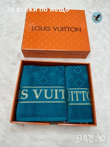 Louis Vuitton Луксозни Хавлии - 2бр. в кутия - Налични Различни Цветове Код E432, снимка 6 - Хавлиени кърпи - 50482684