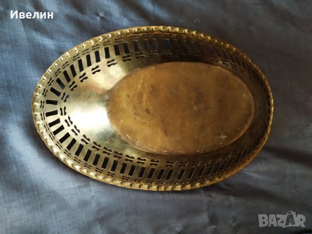 стара бронзова купа,фруктиера арт деко , снимка 5 - Антикварни и старинни предмети - 26350693