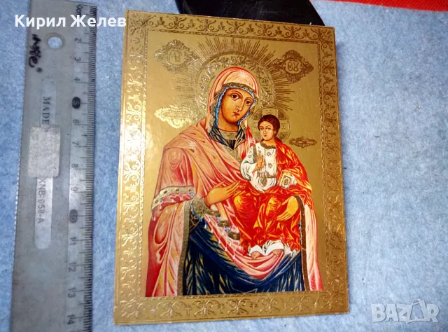 ПРЕСВЕТА БОГОРОДИЦА с МЛАДЕНЕЦА КРАСИВА ИЗТОЧНОПРАВСЛАВНА ИКОНА 47639, снимка 5 - Икони - 47908829