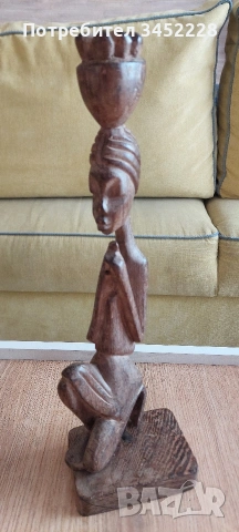 дърворезба за ценители височина 33см , снимка 2 - Декорация за дома - 53132053