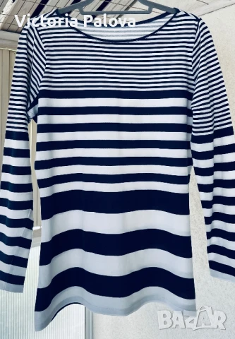 Блуза райе тънък памук