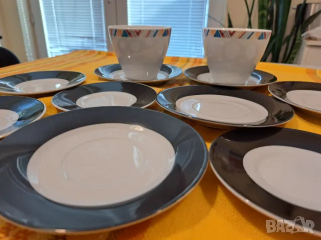 Domestic - Чинийки и 2 чаши, снимка 5 - Чинии - 47322688