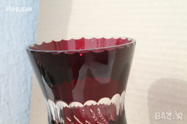 Кристална ваза ''бохемия'', снимка 4 - Вази - 49651669