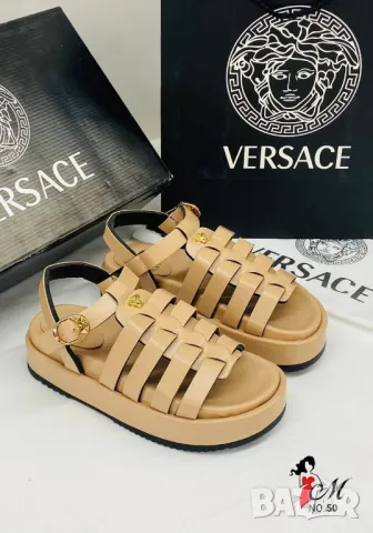 дамски сандали от естествена кожа versace , снимка 3 - Сандали - 48996915