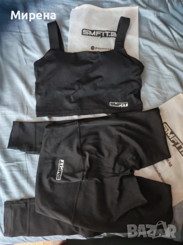 Чисто НОВ спортен комплект SMFIT - бюстие и клин размер М, снимка 5 - Спортни екипи - 52822404