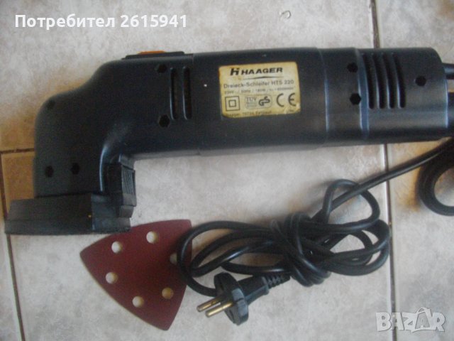 180 Вата-Делта Триъгълен Виброшлайф-90х90х90мм-Англ/Герм-Black Decker-Top Craft-HAAGER-TIP-Budget, снимка 10 - Други инструменти - 36748024