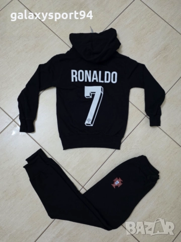 Тъмно син Анцуг Роналдо Португалия 2025 Комплект памучен